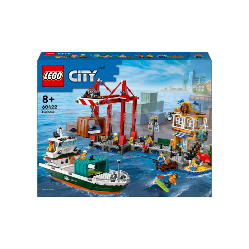 Lego 60422 City Seaside Harbor with Cargo Ship (1226 Pieces)