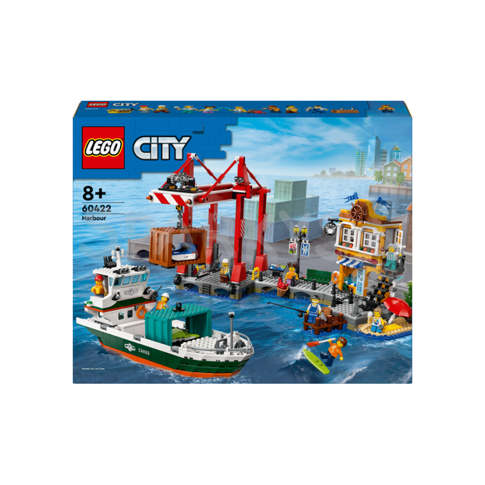 Lego 60422 City Seaside Harbor with Cargo Ship (1226 Pieces)