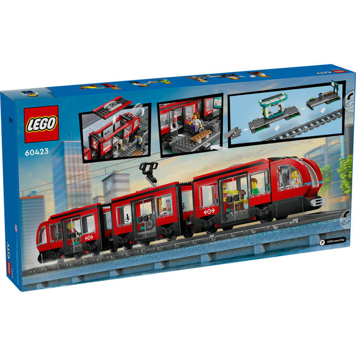 Lego 60423 City Downtown Streetcar And Station (811 Pieces)-Construction-LEGO-Toycra