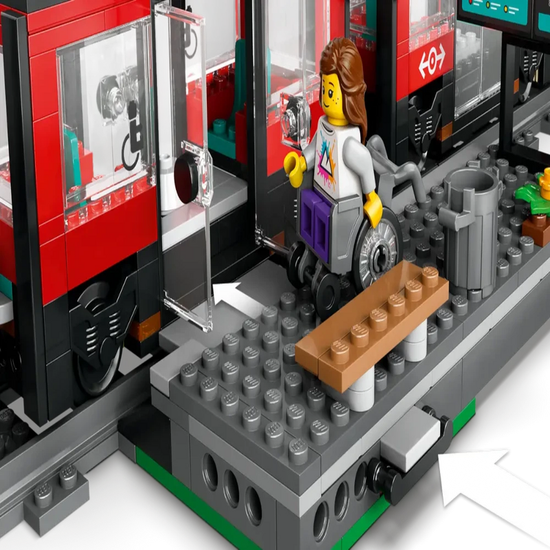 Lego 60423 City Downtown Streetcar And Station (811 Pieces)