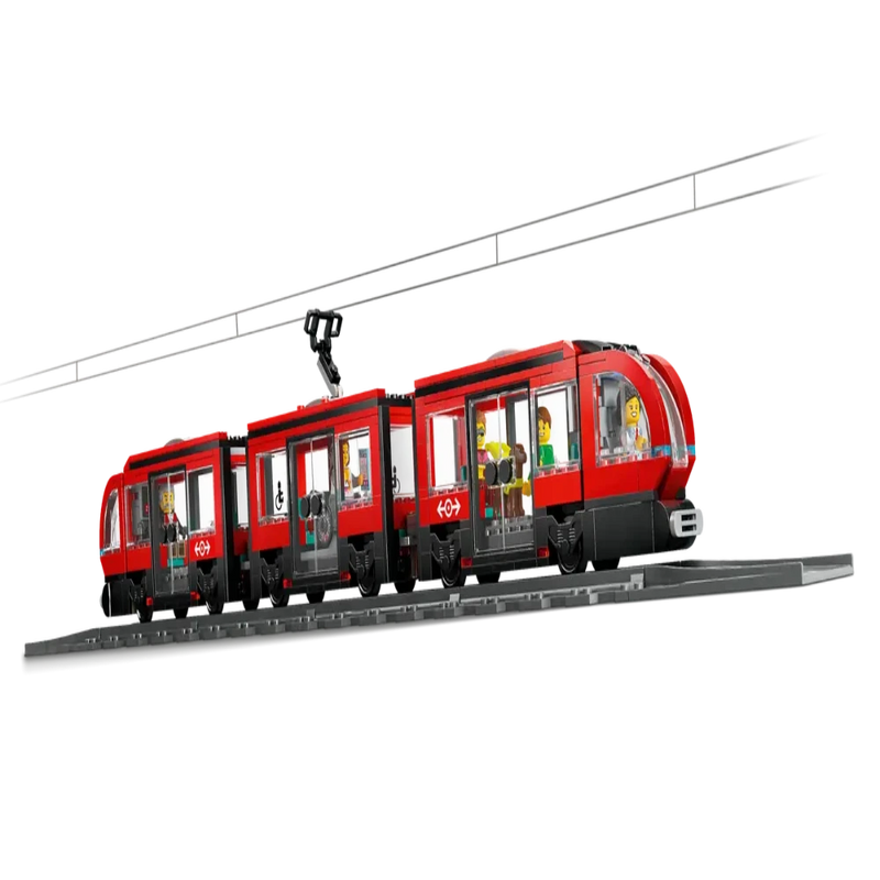 Lego 60423 City Downtown Streetcar And Station (811 Pieces)