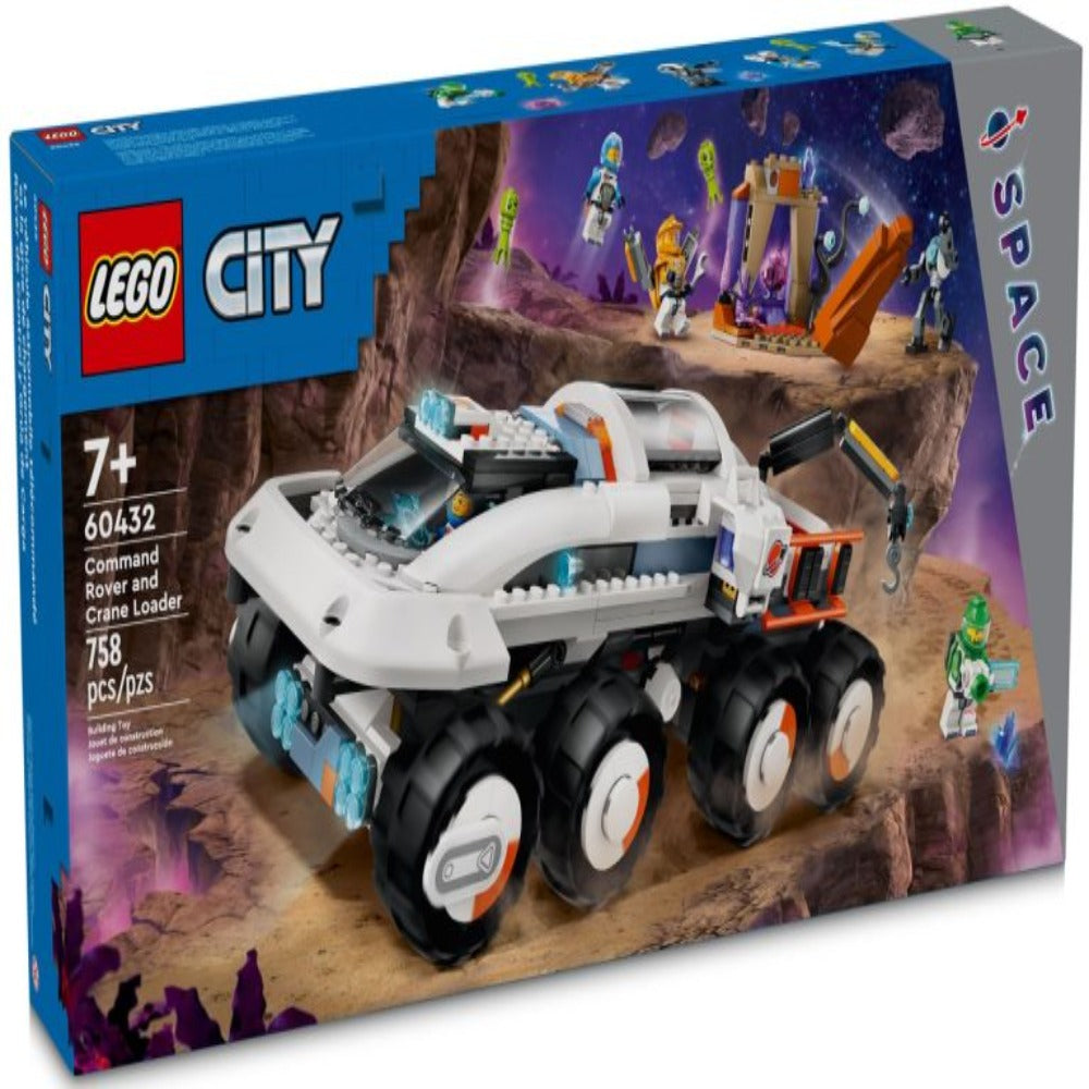 Lego 60432 City Command Rover And Crane Loader (758 Pieces)