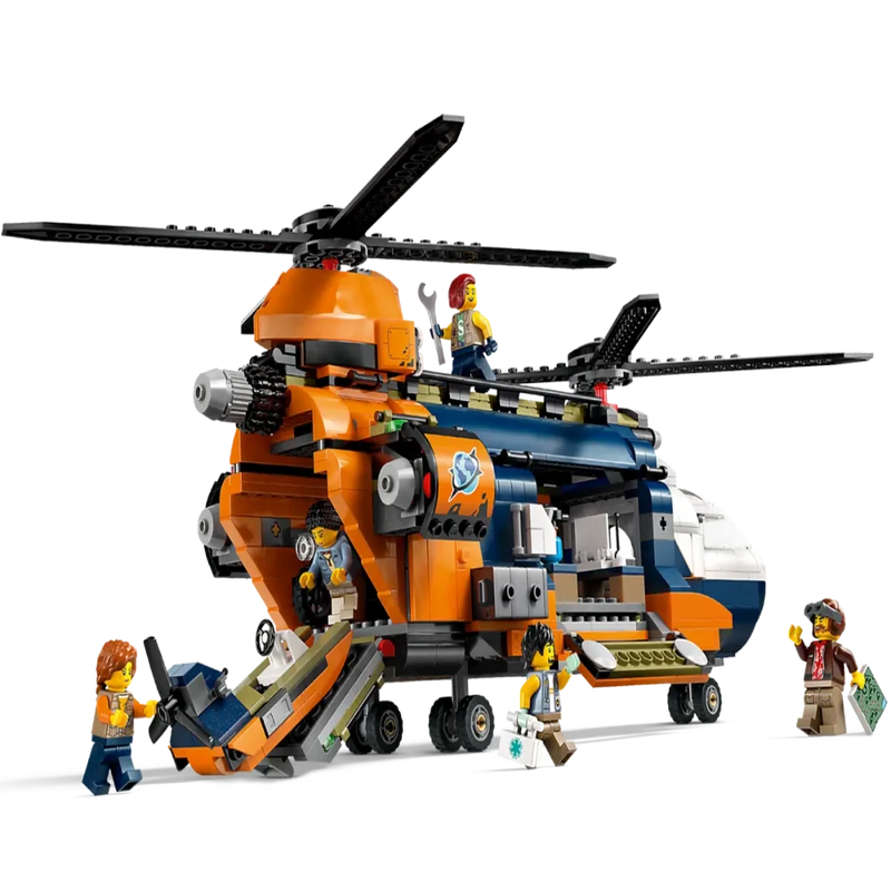 Lego 60437 City Jungle Explorer Helicopter At Base Camp (881 Pieces)