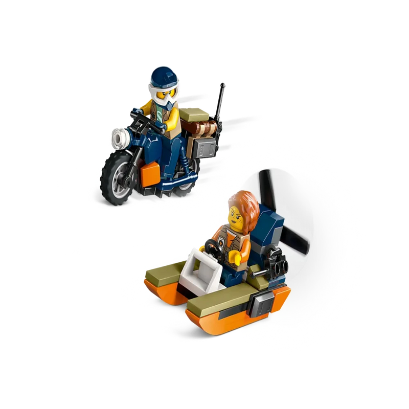 Lego 60437 City Jungle Explorer Helicopter At Base Camp (881 Pieces)