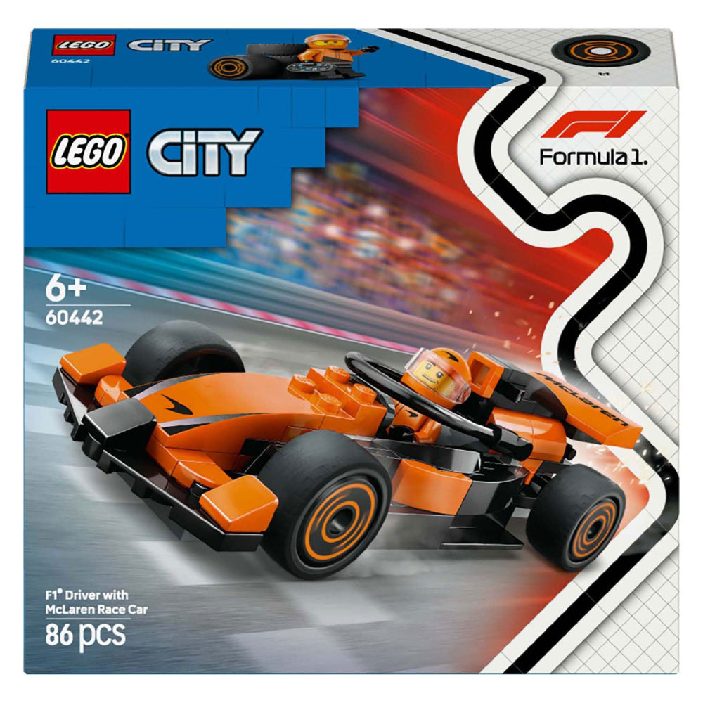 Lego 60442 City F1 Driver with McLaren Race Car (86 Pieces)