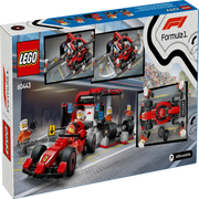 Lego 60443 City F1 Pit Stop & Pit Crew With Ferrari Car (322 Pieces)