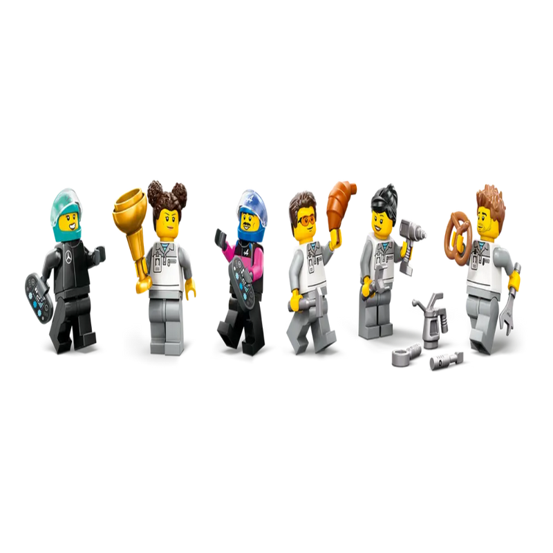 Lego 60444 City F1 Garage & Mercedes-AMG & Alpine Cars (678 Pieces)