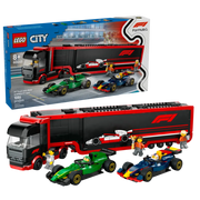 Lego 60445 City F1 Truck with RB20 & AMR24 F1 Cars (1086 Pieces)-Construction-LEGO-Toycra