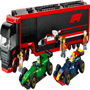 Lego 60445 City F1 Truck with RB20 & AMR24 F1 Cars (1086 Pieces)-Construction-LEGO-Toycra