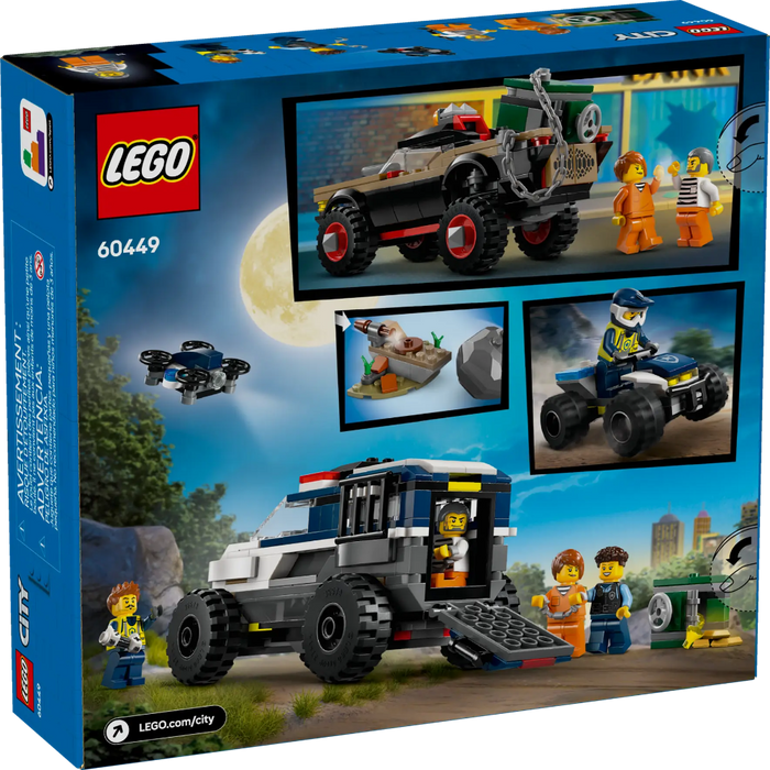 Lego 60449 City Off-Road Police Car Chase (467 Pieces)-Construction-LEGO-Toycra