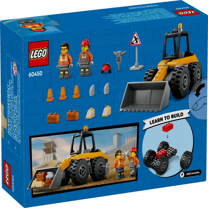 Lego 60450 City Yellow Construction Wheel Loader (81 Pieces)