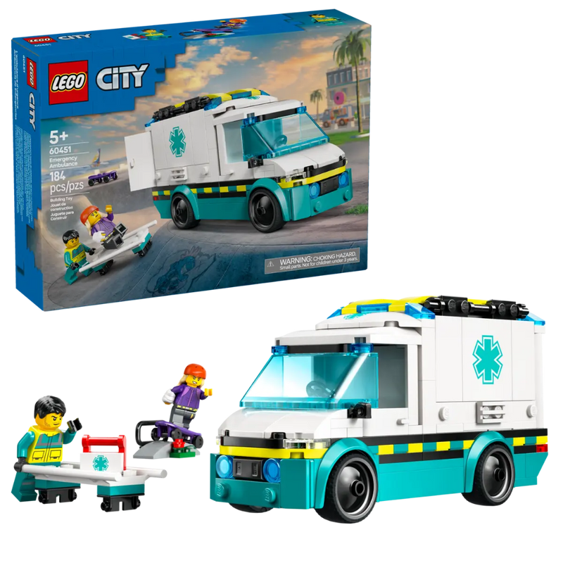 Lego 60451 City Emergency Ambulance (184 Pieces)