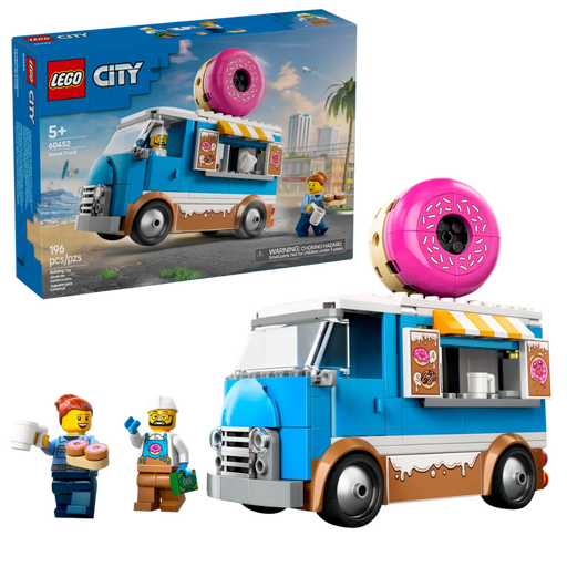 Lego 60452 City Donut Truck (196 Pieces)-Construction-LEGO-Toycra