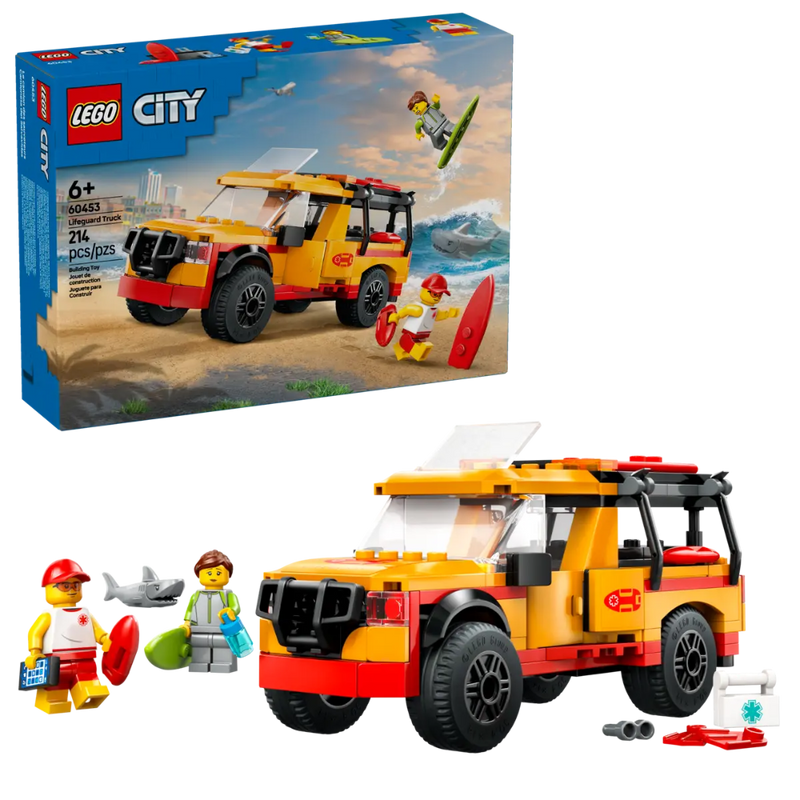 Lego 60453 City Lifeguard Beach Rescue Truck (214 Pieces)