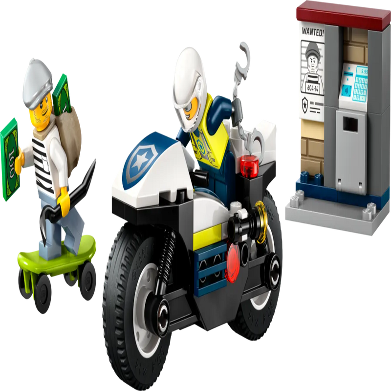 Lego 60455 City Police Motorcycle Chase (65 Pieces)