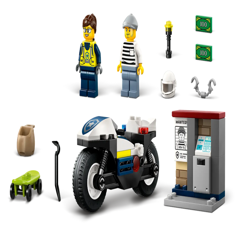 Lego 60455 City Police Motorcycle Chase (65 Pieces)