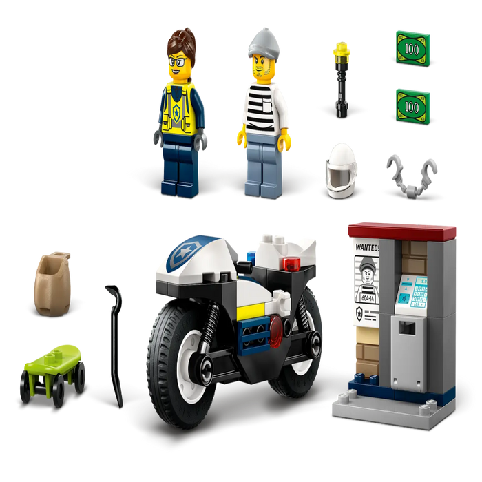 Lego 60455 City Police Motorcycle Chase (65 Pieces)-Construction-LEGO-Toycra