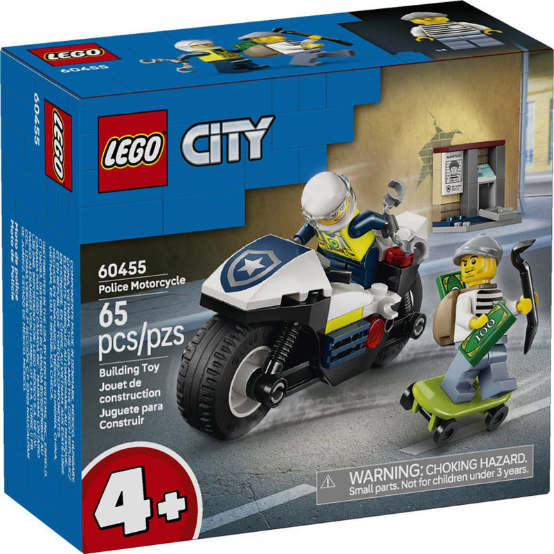 Lego 60455 City Police Motorcycle Chase (65 Pieces)