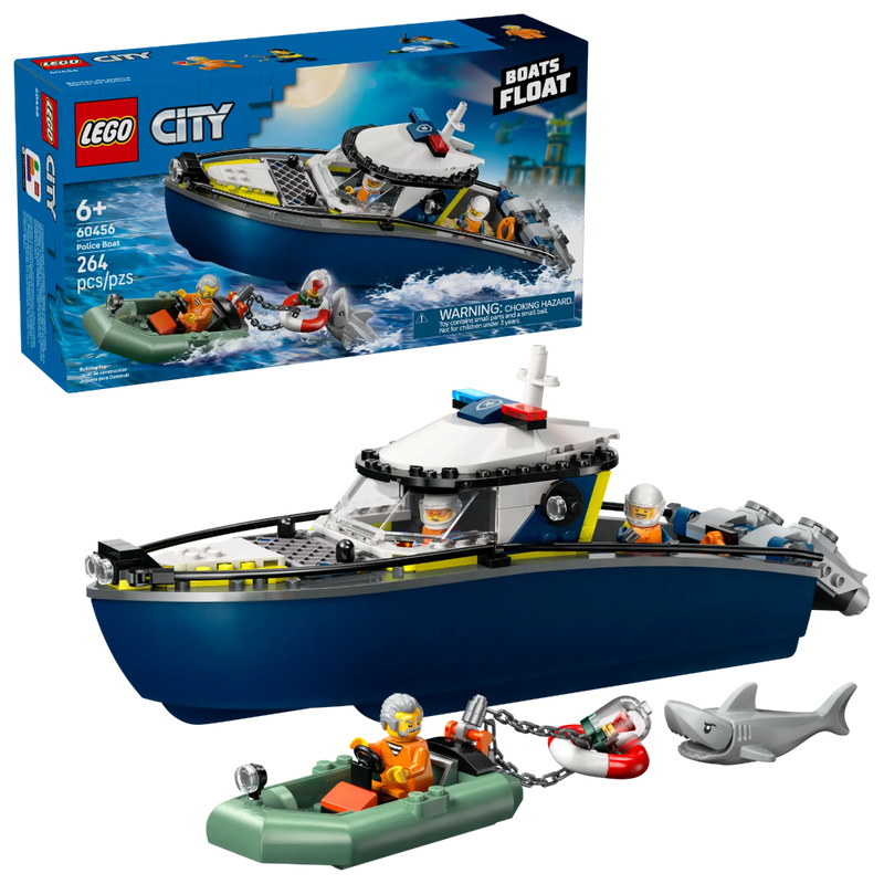 Lego 60456 City Police Boat Chase (264 Pieces)