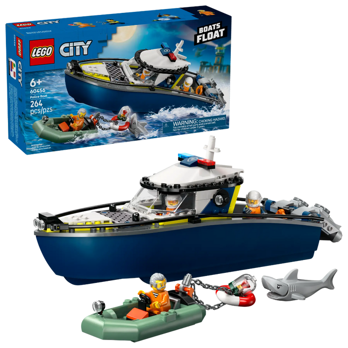 Lego 60456 City Police Boat Chase (264 Pieces)-Construction-LEGO-Toycra