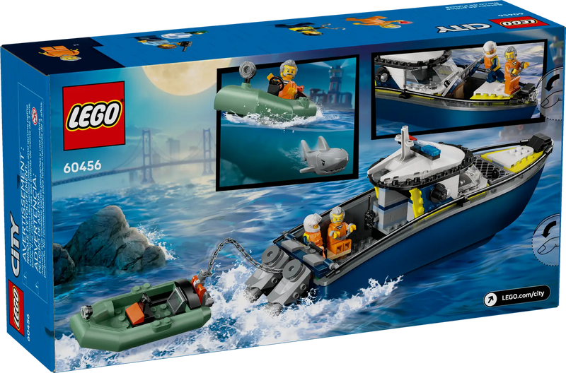 Lego 60456 City Police Boat Chase (264 Pieces)