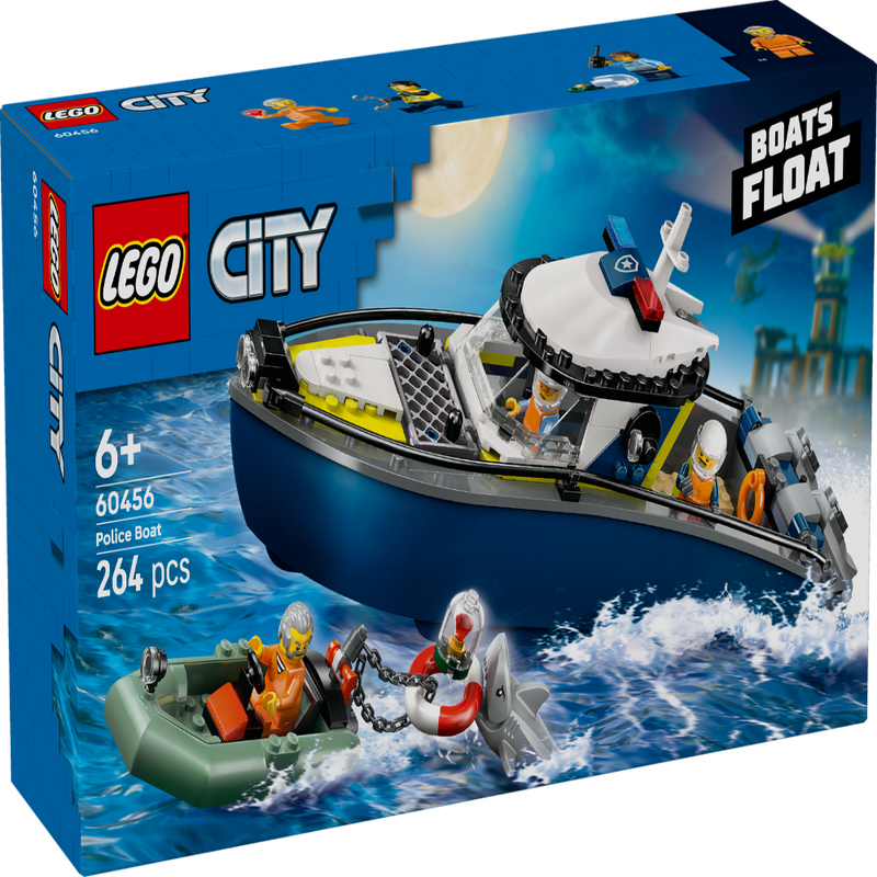 Lego 60456 City Police Boat Chase (264 Pieces)