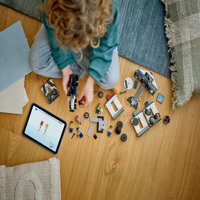 Lego 60457 City Custom Police Car Garage (489 Pieces)-Construction-LEGO-Toycra