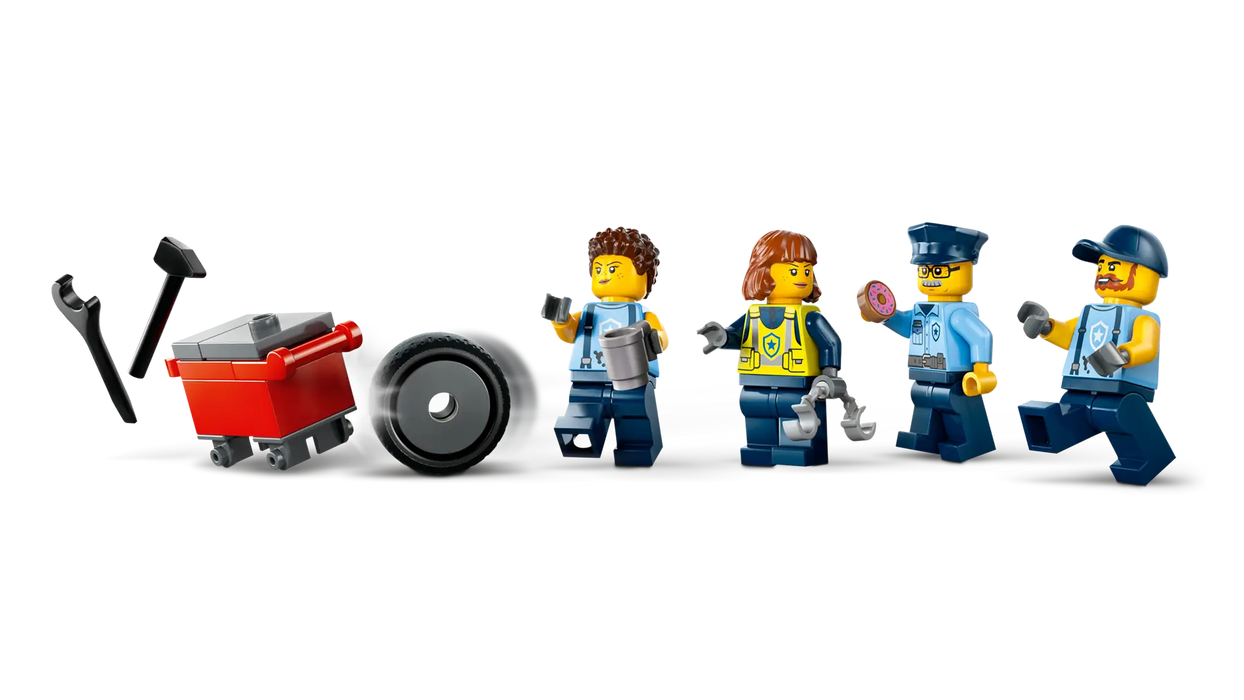 Lego 60457 City Custom Police Car Garage (489 Pieces)-Construction-LEGO-Toycra