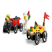 Lego 60458 City Pizza Vs.Fire Truck Race Car Pack (70 Pieces)