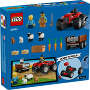 Lego 60461 City Red Farm Tractor With Trailer & Sheep (116 Pieces)