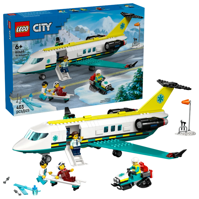 Lego 60465 City Emergency Air Ambulance Airplane (403 Pieces)