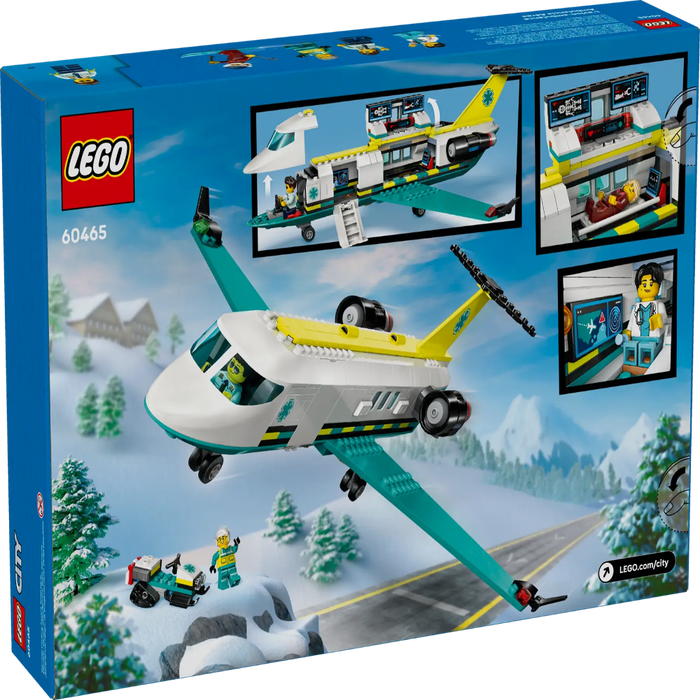 Lego 60465 City Emergency Air Ambulance Airplane (403 Pieces)-Construction-LEGO-Toycra