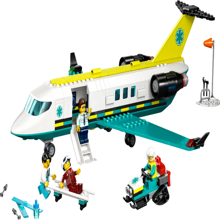 Lego 60465 City Emergency Air Ambulance Airplane (403 Pieces)-Construction-LEGO-Toycra