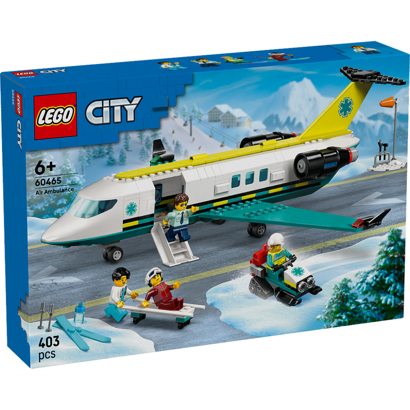 Lego 60465 City Emergency Air Ambulance Airplane (403 Pieces)
