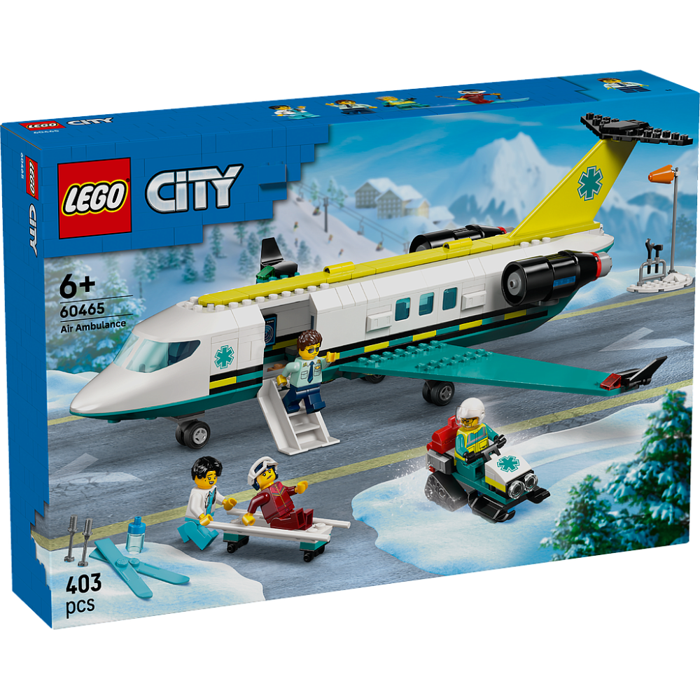 Lego 60465 City Emergency Air Ambulance Airplane (403 Pieces)