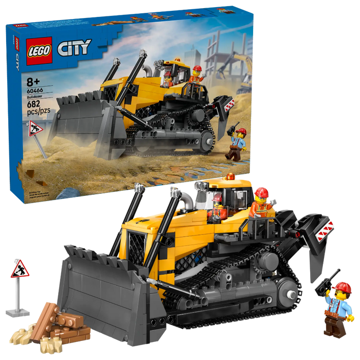 Lego 60466 City Yellow Bulldozer (682 Pieces)-Construction-LEGO-Toycra