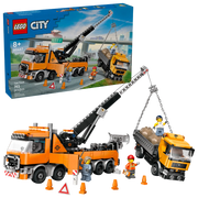 Lego 60467 City Heavy-Duty Recovery Tow Truck With Crane (793 Pieces)