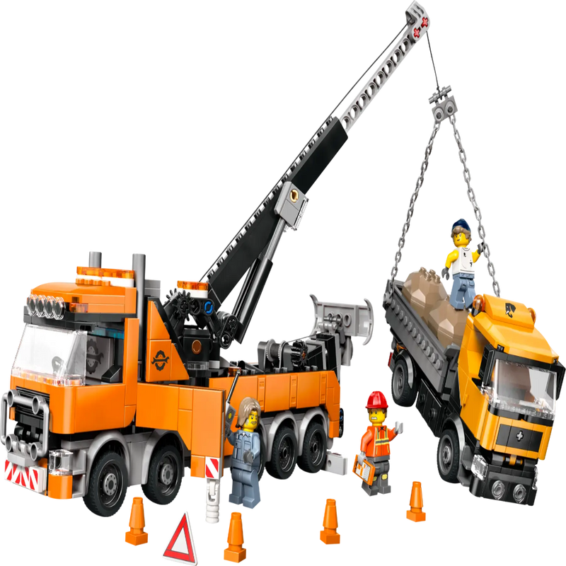 Lego 60467 City Heavy-Duty Recovery Tow Truck With Crane (793 Pieces)