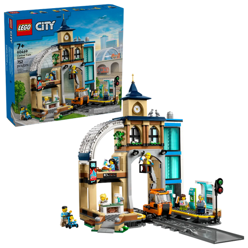 Lego 60469 City Central Train Station (752 Pieces)-Construction-LEGO-Toycra
