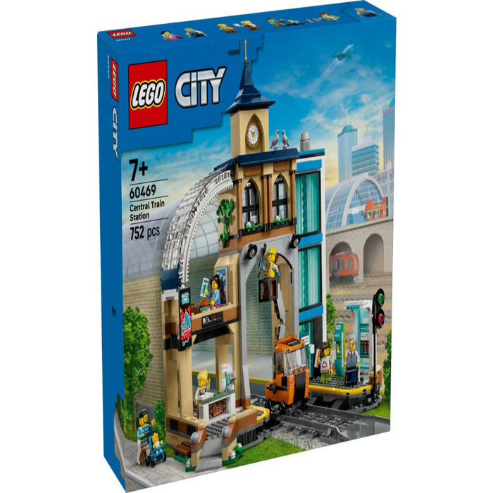 Lego 60469 City Central Train Station (752 Pieces)-Construction-LEGO-Toycra
