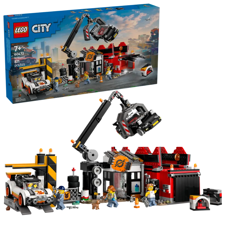 Lego 60472 City Scrapyard with Cars (871 Pieces)