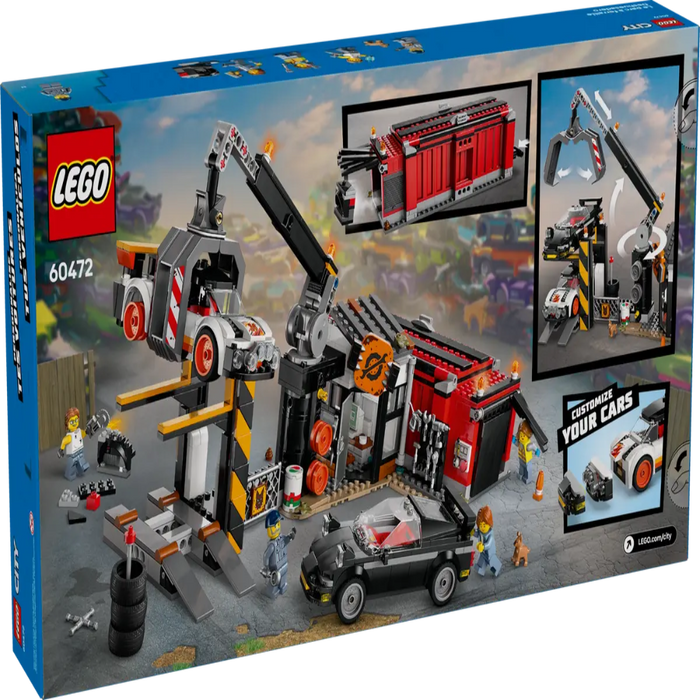 Lego 60472 City Scrapyard with Cars (871 Pieces)-Construction-LEGO-Toycra