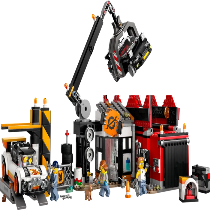 Lego 60472 City Scrapyard with Cars (871 Pieces)-Construction-LEGO-Toycra