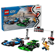 Lego 60474 City F1 Grid With VCARB & Sauber Race Cars (313 Pieces)