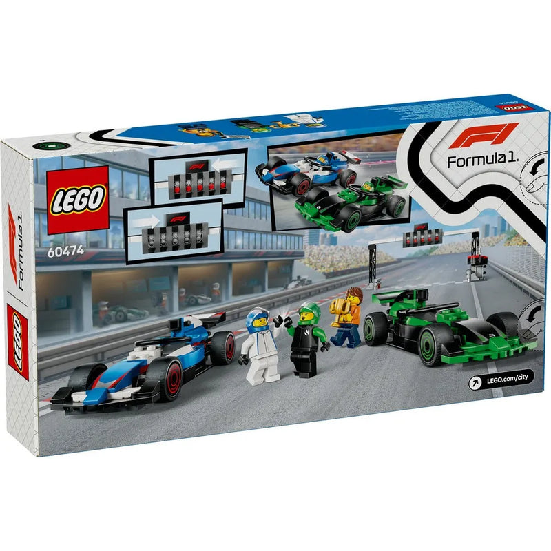 Lego 60474 City F1 Grid With VCARB & Sauber Race Cars (313 Pieces)