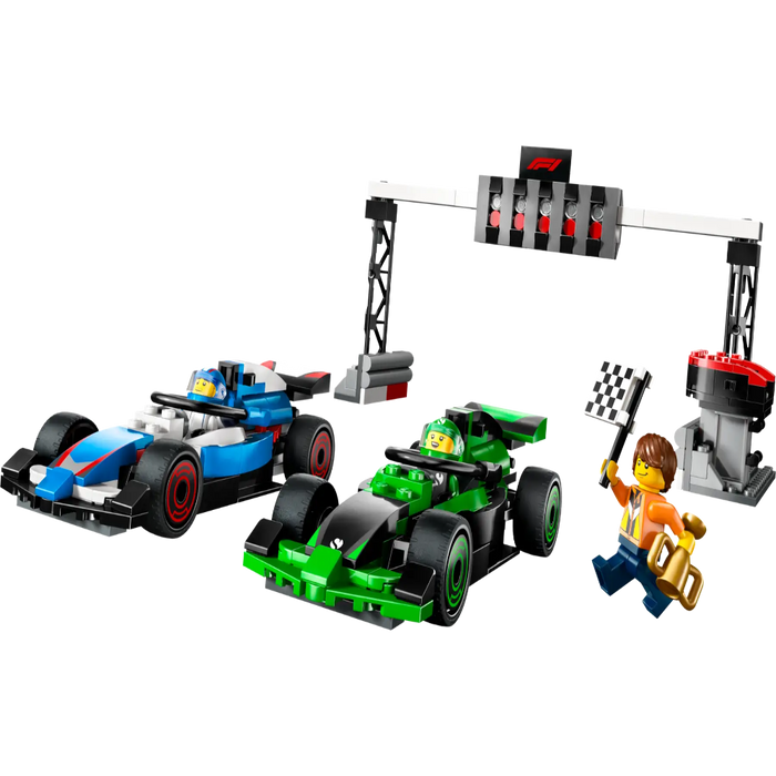 Lego 60474 City F1 Grid With VCARB & Sauber Race Cars (313 Pieces)-Construction-LEGO-Toycra