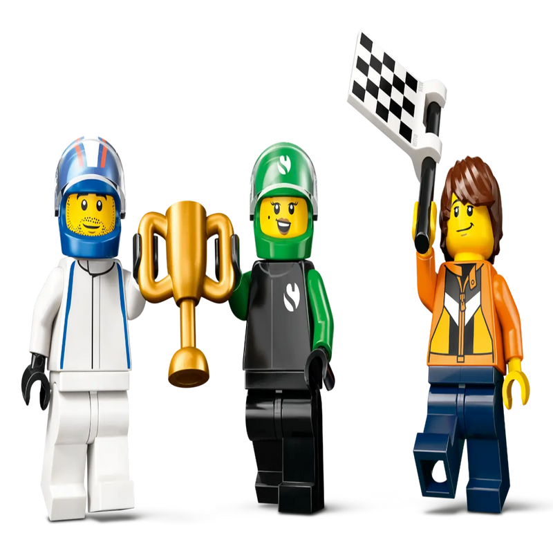 Lego 60474 City F1 Grid With VCARB & Sauber Race Cars (313 Pieces)