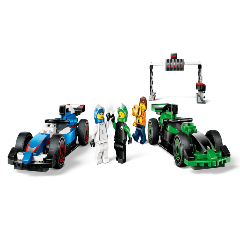 Lego 60474 City F1 Grid With VCARB & Sauber Race Cars (313 Pieces)