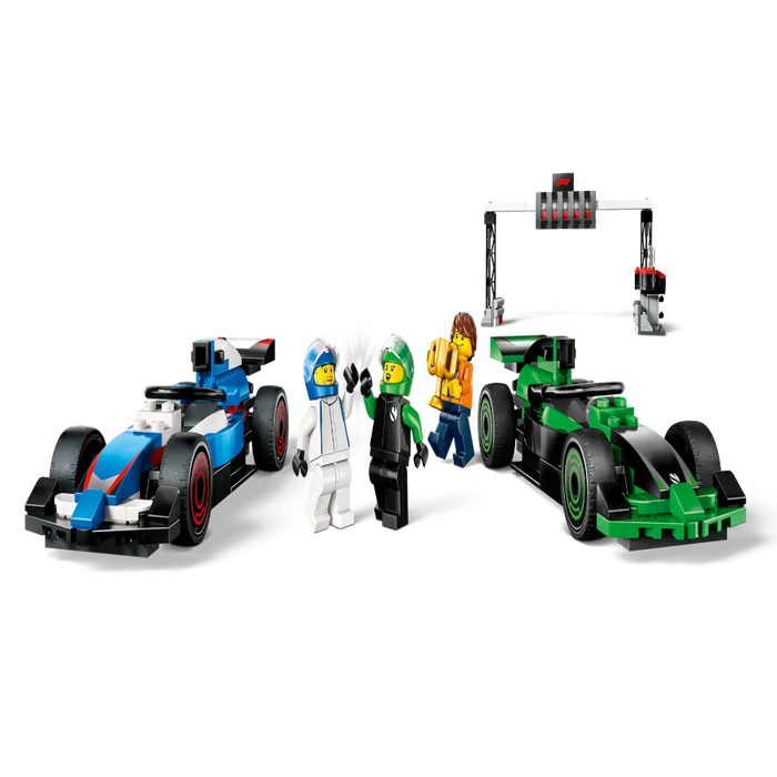 Lego 60474 City F1 Grid With VCARB & Sauber Race Cars (313 Pieces)-Construction-LEGO-Toycra