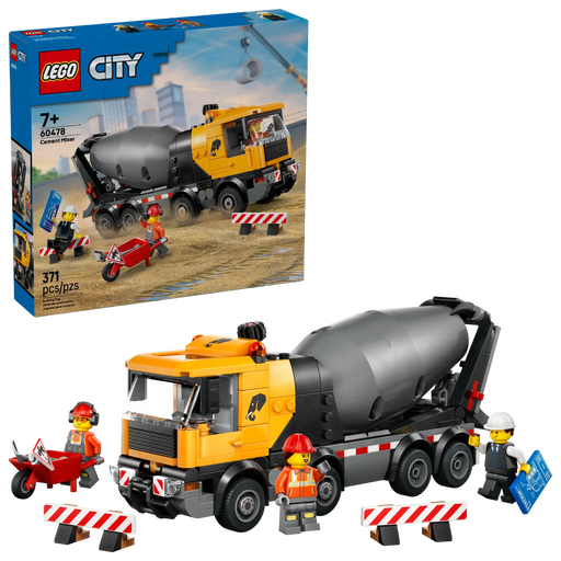 Lego 60478 City Cement Mixer (371 Pieces)-Construction-LEGO-Toycra